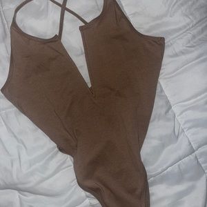 Brown bodysuit